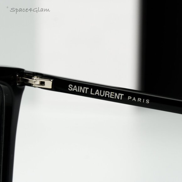 Saint Laurent Men Eyeglasses Black Demo Square SL474OPT 001 BRAND NEW - Picture 6 of 10
